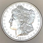 *1880 S MORGAN SILVER DOLLAR* *GEM BU++* *SEMI PL EXAMPLE* NR #G3938