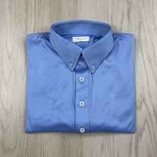 Collars  Co Short Sleeve Dress Collar Polo Shirt Men  s Size Small Blue