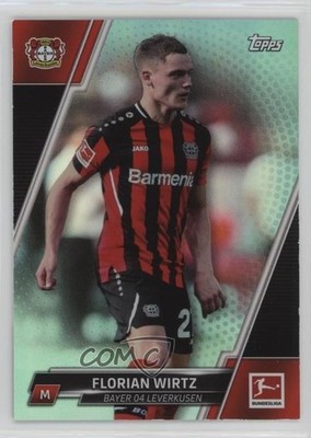 2021-22 Topps Bundesliga Aqua Foil 76/199 Florian Wirtz #125 n0c