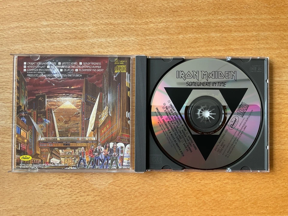 CD Iron Maiden - Somewhere in time, 1st press 1986, Made in U.S.A., sgut vgood - Bild 3 von 4