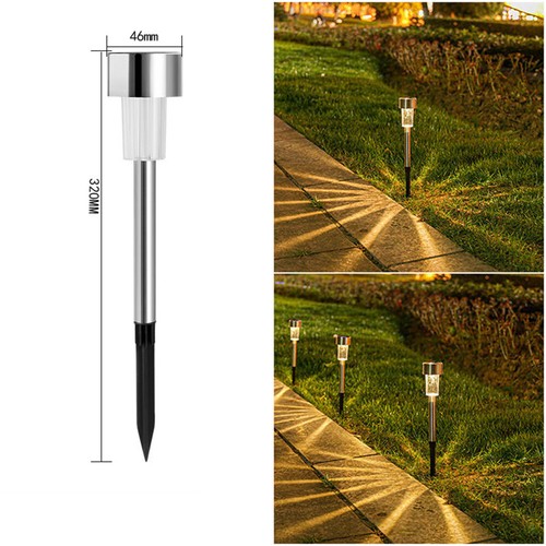1W Solar LED Garden Pathway Lights Waterproof Lawn Landscape Lamp Patio Lighting - Picture 26 of 26