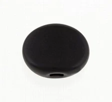 NEW - Plastic Oval Tuning Key Buttons (6) For Old-Style Tuners - BLACK