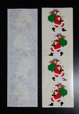 Vintage Mrs. Grossman's Stickers Christmas Santa Claus Toys Gifts Holidays 1994
