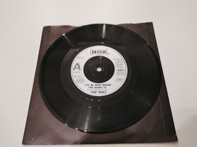 Tom Jones Ill Be Here Where The Heart Is 7'' Vinyl Schallplatte sehr guter Zustand