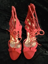 Top Moda Pebble-2 Women's Open Toe Lace Up Cut-Out Heel Platform Gladiator Nubuc