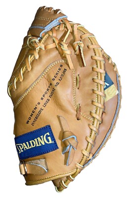 Vintage 1996 Spalding Catchers Mitt Glove WS-15 Women s Sports Series 42-381 RHT