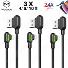 3X Mcdodo 90 Degree Usb Cable Led Fast Charger For iPhone 14/13/12/8/6/X Charger