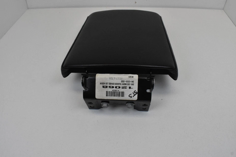 Cadillac STS 2006-2008 consola central cuero negro tapa reposabrazos OEM (ébano) Foto 4 de 4