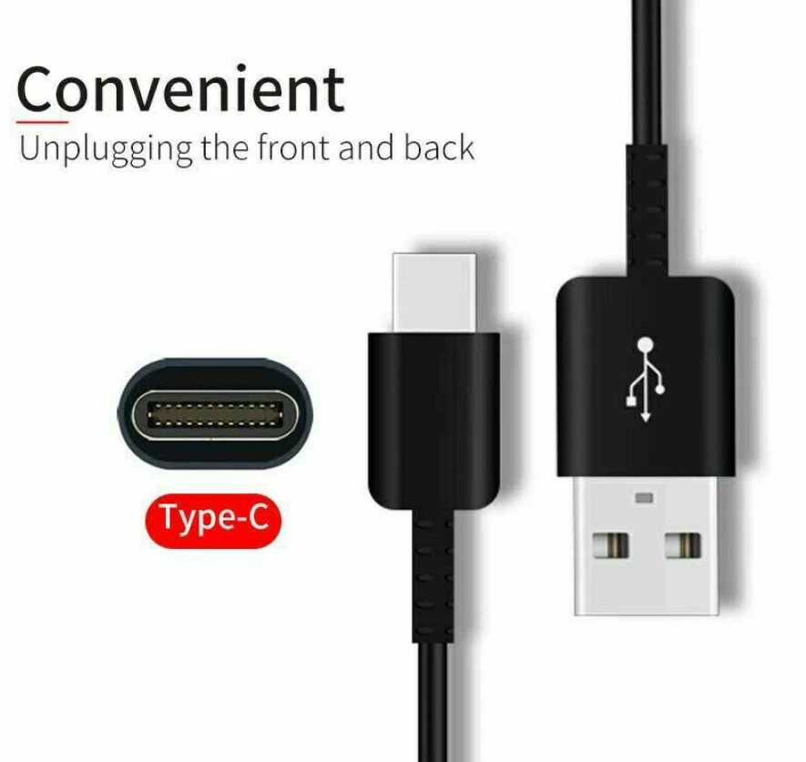 5x USB Cable Type C Fast Charger For Samsung Galaxy A12 A13 A32 A52 A03s A02s - Image 3 of 4