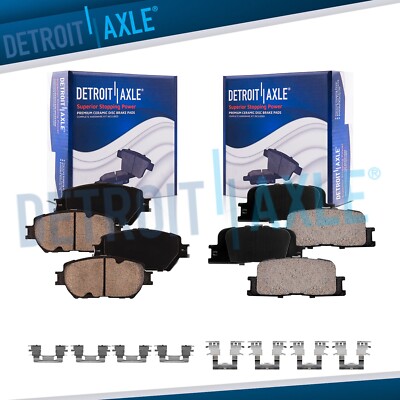 Front Rear Ceramic Brake Pads for 2002 - 2006 Toyota Camry Japan Built Models