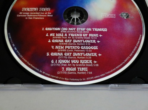 Grateful Dead Fillmore West 1969 Bonus Disc CD Carousel 1968 - 1970 Box Set 1-CD - Imagen 6 de 12