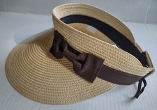 Women Summer Visor Sun Hat Wide Brim Cap Beach UV Straw Cover Protection Ladies