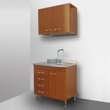 MOBILE CUCINA COMPONIBILE CM 80 TEAK SCOLAPIATTI LAVELLO SOTTOLAVELLO CASSETTI