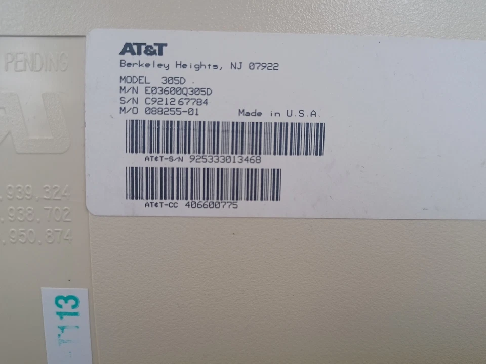 Vintage AT&T Enhanced Keyboard KeyTronic 305D✨️CRACKED KEYS✨️ - Image 4 of 4