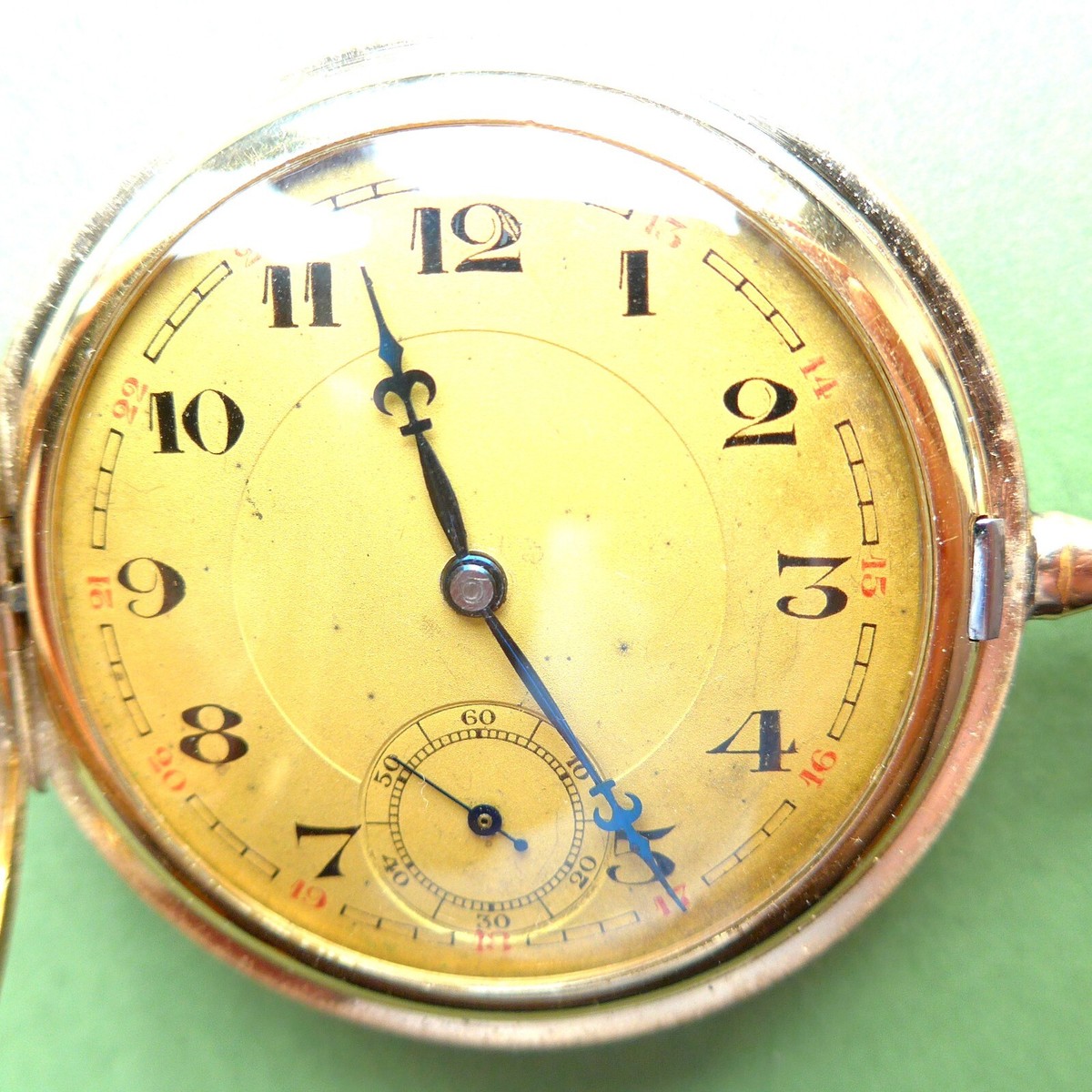 Pocket Watch Walzgold Double 20 Mikron Uhr Walz Gold Taschenuhr
