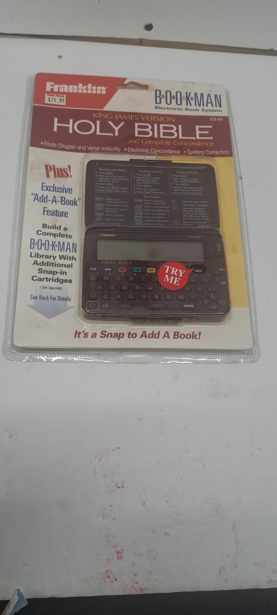Franklin Holy Bible - Electronic Version (KJB-440) DEAD BATTERY | eBay