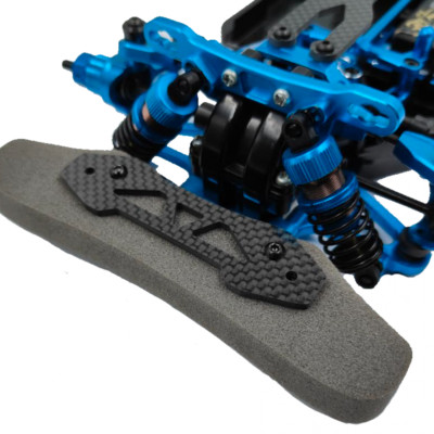 YEAH RACING CARBON RAMMERPLATTE FÜR TAMIYA TT-02 CHASSIS # TATT-077BK