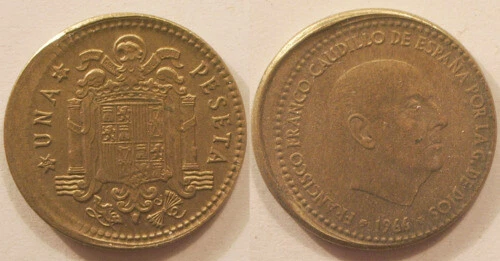 Pièces de monnaie d'Europe du Sud en aluminium de Espagne