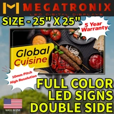 LED Sign Outdoor Full Color Double Sided Programmable Message Digital HD WIFI