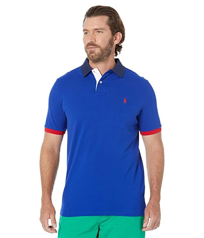 Polo Ralph Lauren 710860335004 Polo Shirt Men's Navy Short Polo Ralph Lauren 710860335004 Polo Shirt Men's Navy Short