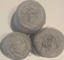 Lace yarn Cristal .Col. 1370. Acrylic/Rayon. 900 yards per ball. 1 lot of 3.