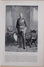 1896 Burenkrieg &Auml;ra Generalmajor B. A. Combe Kommando Am Curragh Druck