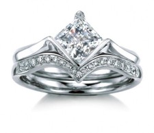 1.25CT White Princess Cut CZ Womens Wedding Anniversary Ring 925 Sterling Silver