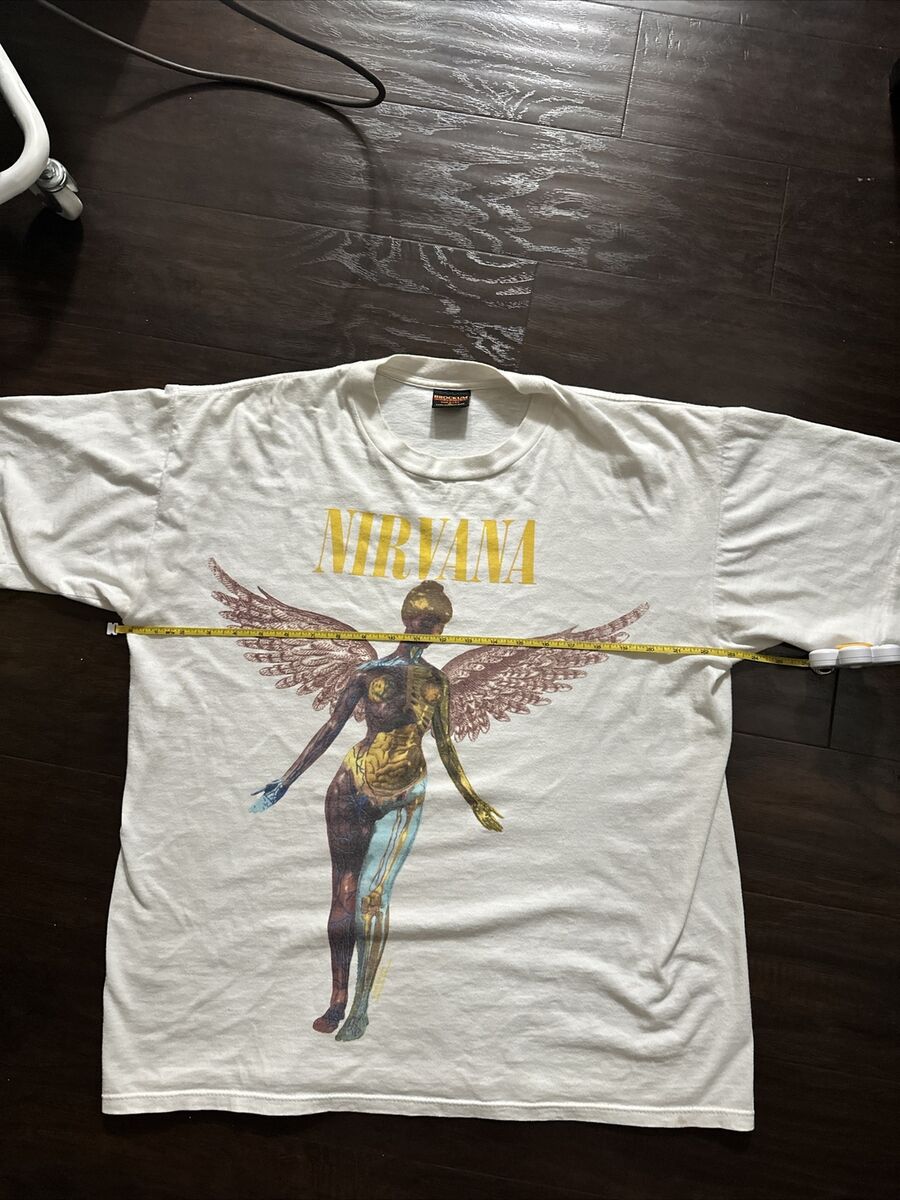 Vintage Nirvana T-Shirt In Utero Tour Angel 1993 XL Brockum Vintage Nirvana T-Shirt In Utero Tour Angel 1993 XL Brockum