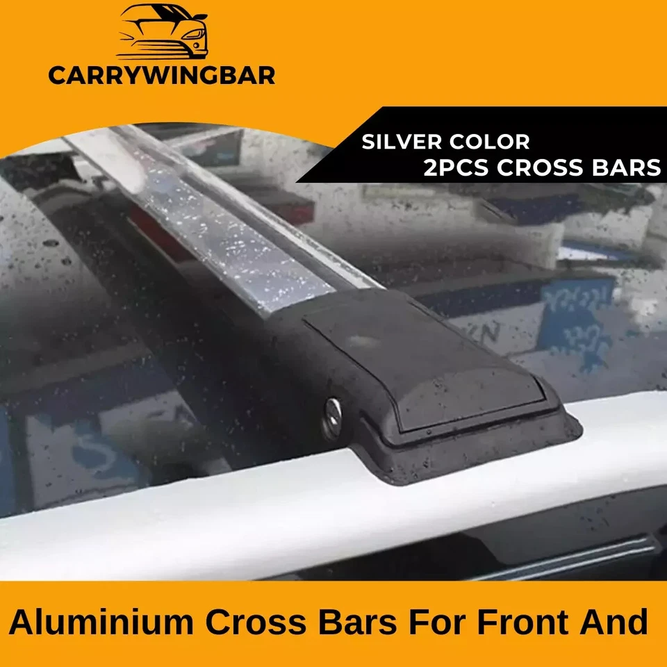 Barras transversales de techo color plata 2 piezas para VW Passat B5 Wagon 1997-2005 Foto 4 de 4