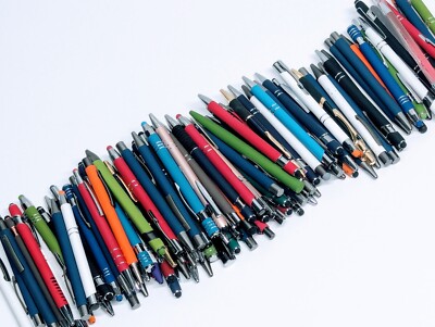100 Misprint METAL Click Pens Bulk Wholesale MULTICOLOR Premium Pen Lot  
