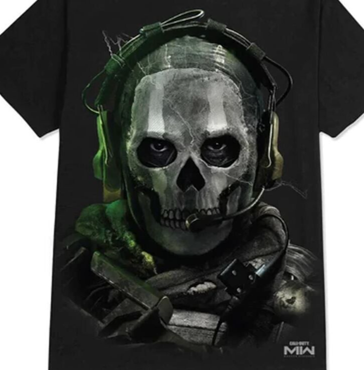 PRIMITIVE X CALL OF DUTY MEDIUM MODERN WARFARE 2 Ghost Graphic T
