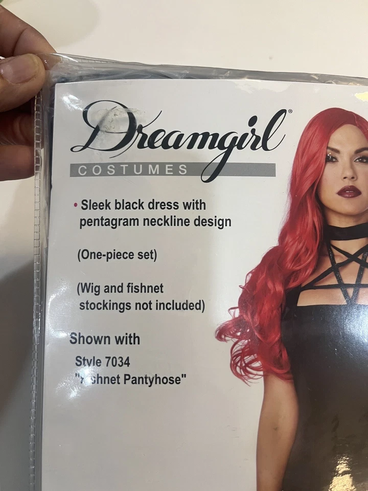 Dreamgirl Vestido Pentagrama Disfraz Halloween Talla Pequeña NUEVO Foto 3 de 4