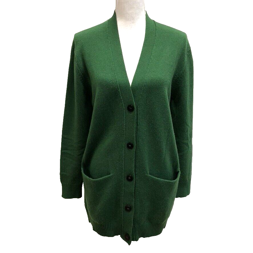 Hermes Cashmere Cardigan Sweater Jumper Womens 38 US 6 Green Hermes Cashmere Cardigan Sweater Jumper Womens 38 US 6 Green