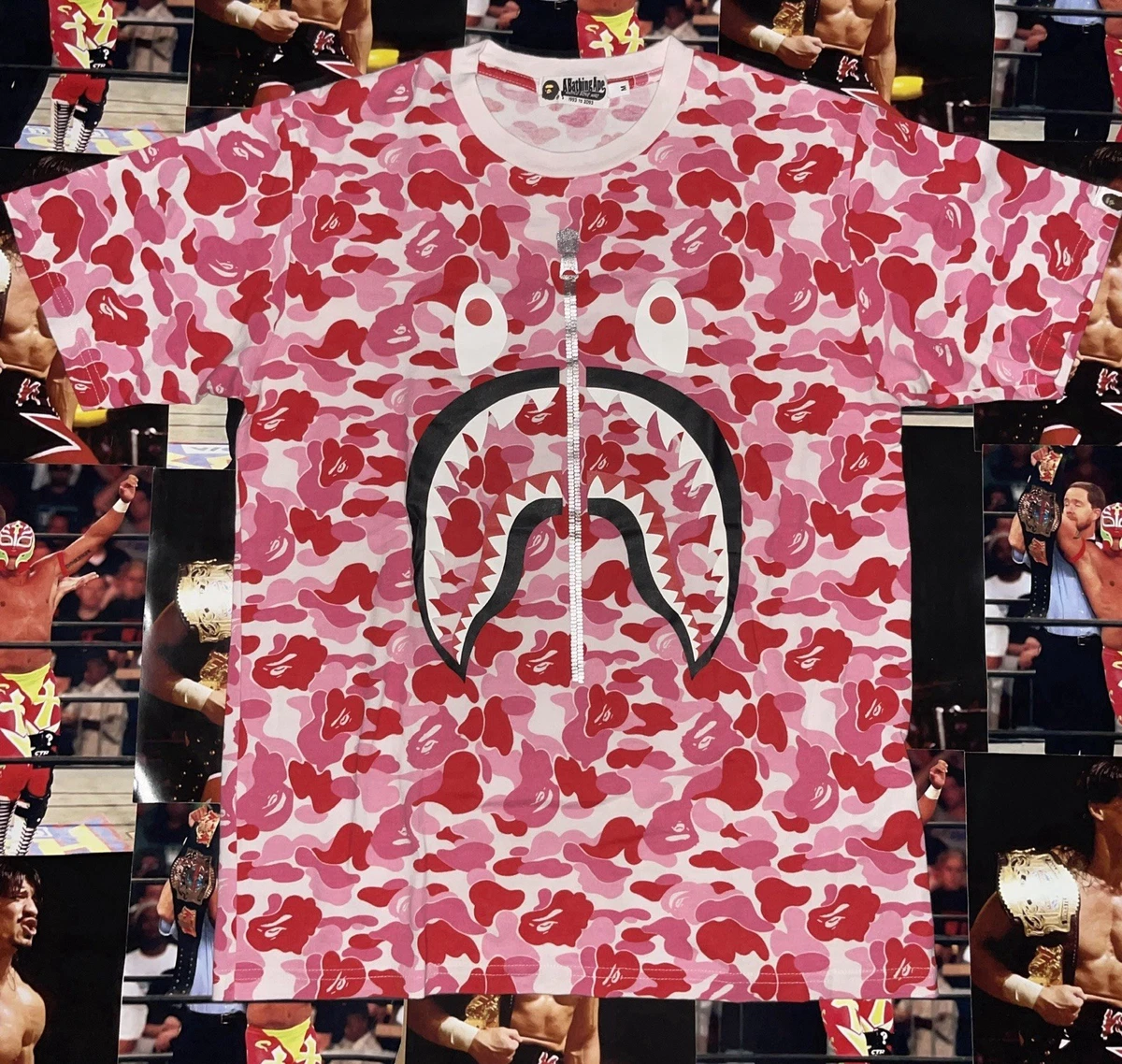 A Bathing Ape Short Sleeve Pink Shirts for Men for sale | eBay
