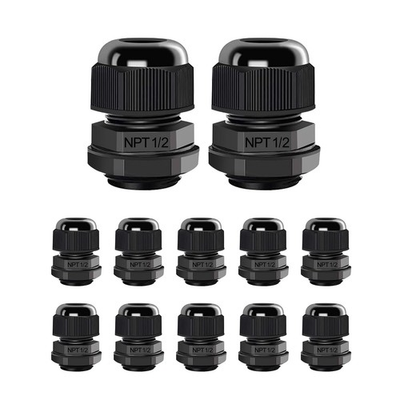 #ad #ad AIRIC 12 Pcs 1 2quot; NPT Cable Glands Nylon PA66 IP68 1 2quot; BLACK $14.69