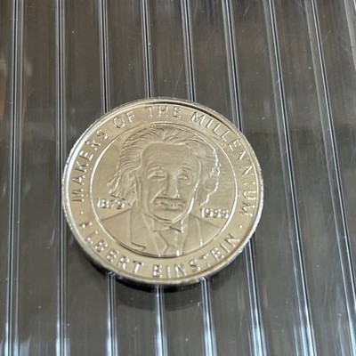 2000 Sainsburys Makers of the Millennium Münze Albert Einstein