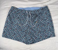 Bonobos Riviera Swim Trunks Men  s XL 5  Inseam Navy Floral Board Shorts