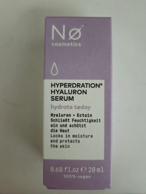 Nø cosmetics Hyperhydration Serum Hyaluron Ectoin vegan Gesicht 20 ml
