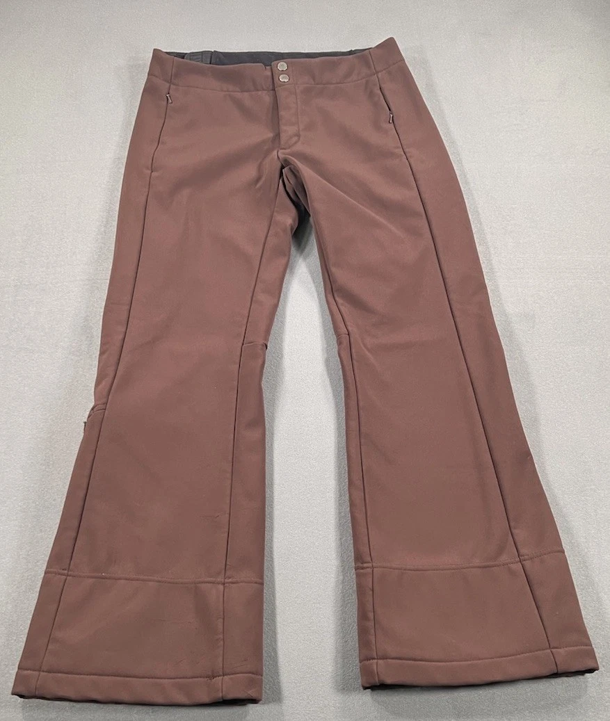 The North Face Women's Brown Softshell Snow Pants M Regular Bootcut Winter Ski