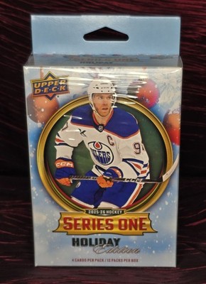 2025 Upper Deck Series 1 Hockey Holiday Edition Hanger GREEN Young Guns Dazzlers