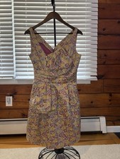 Zac Posen for Target Women's Jacquard Floral Cocktail Dress V-Neck Dress - Sz 9