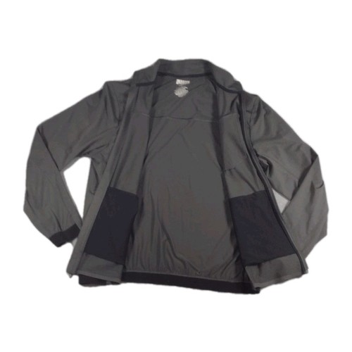Duluth Herren Jacke anthrazit Standard Passform Stretch durchgehender Reißverschluss Mantel Seitentasche groß - Bild 4 von 10