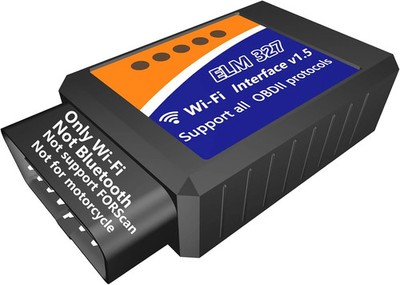 WiFi ELM327 OBD2 Adapter WiFi ELM 327 OBD Scanner for Universal 12V Vehicle
