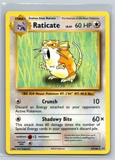 Raticate 67/108 XY Evolutions Pokemon Card Colorless Stage 1 Crunch Shadowy Bite