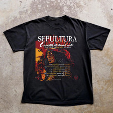 Sepultura Concerts Live Tour Dates 2024-2025 Black All Size Shirt