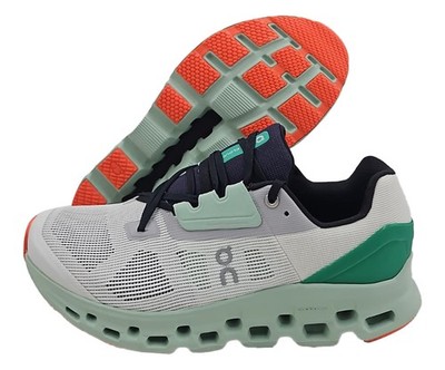 ON Cloudstratus Mens Shoes Size 14, Color: Undyed White/Creek