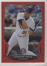 2013 Bowman Draft Chrome Red Wave Refractor 16/25 Oswaldo Arcia #18 7qg