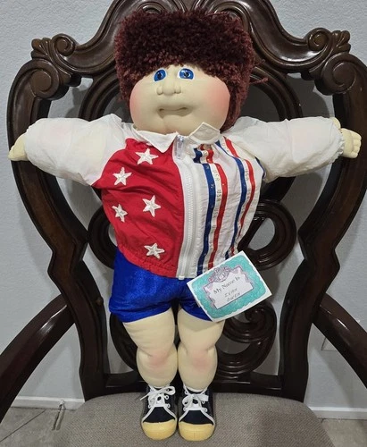 Vintage Cabbage Patch Kids Olympikids Ivan Owen Doll Patriotic Outfit