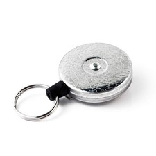 Original HD Retractable Keychain, 48" Retractable Cord, Chrome Front, Steel B...