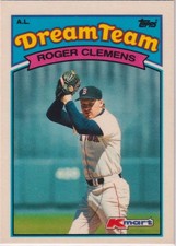 ROGER CLEMENS 1989 KMART DREAM TEAM RED SOX